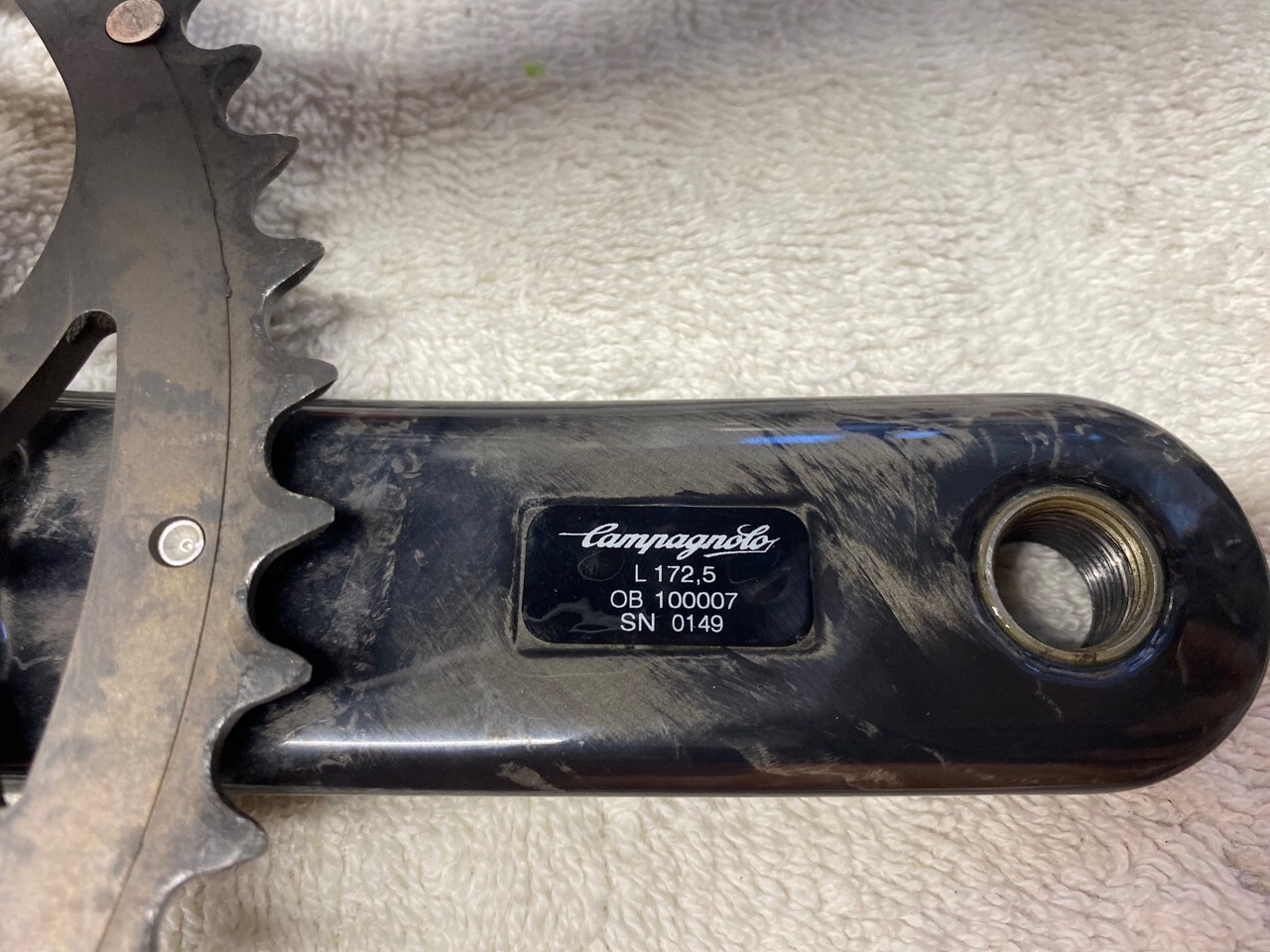 CAMPAGNOLO Record 11 Speed Ultra-Torque Carbon Crankset 172.5mm 53 - 39T EUC