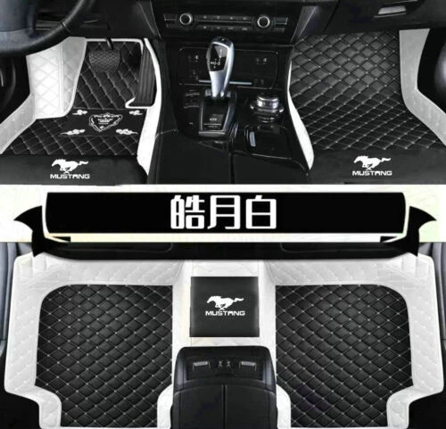 For Ford Mustang 1994-2025 Car Floor Mats Auto Carpets Custom Waterproof RHD Rug Foto 4 de 4