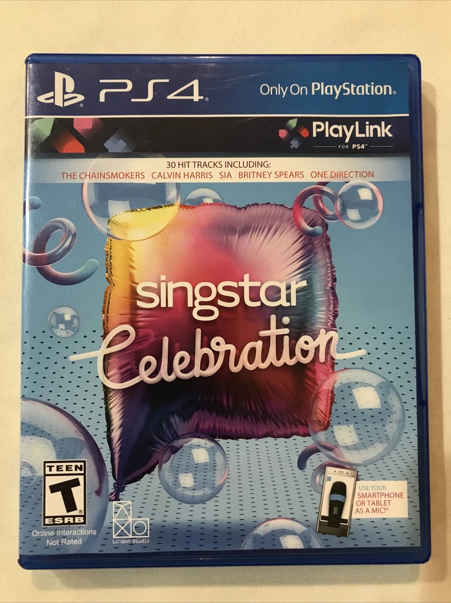 Singstar Celebration PS4 PlayStation 4 NO MANUAL VG SONY MUSIC FREE S/H