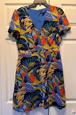 J.Crew Mercantile Wrap Front Mini Dress Size 8 Floral