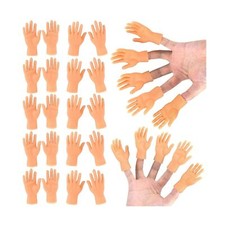 30 Pcs Tiny Finger Hands Mini Rubber Finger Puppets, Miniature Small Hands Ea...