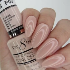 Cre8tion - LED/UV Cured Soak Off Gel French Manicure Collection 0.5 Oz  - P03