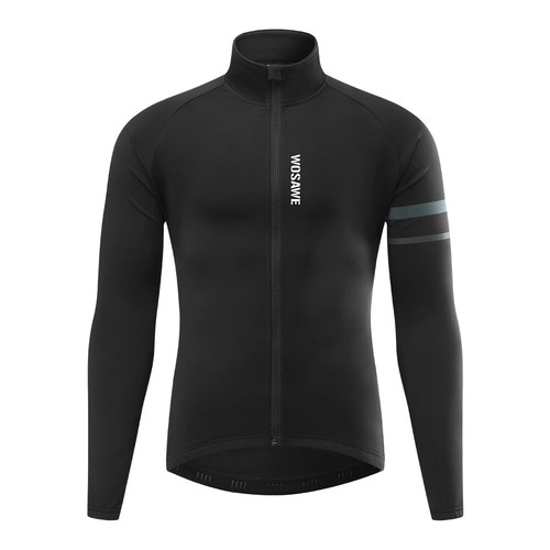 WOSAWE Herren Fahrradjacke Winddicht Winter Thermo Fleece Jacke MTB Warm Jacket - Picture 14 of 16