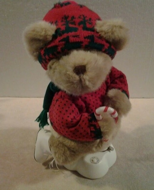 Pan Asian Creations 17" Animated Musical plush "CHRISTMAS BEAR" on skates RARE eBay