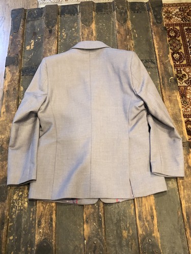 Designer Issac Mizrahi Boys Polyester Wool Blend Gray Size 6 2 Piece Suit - Picture 5 of 10
