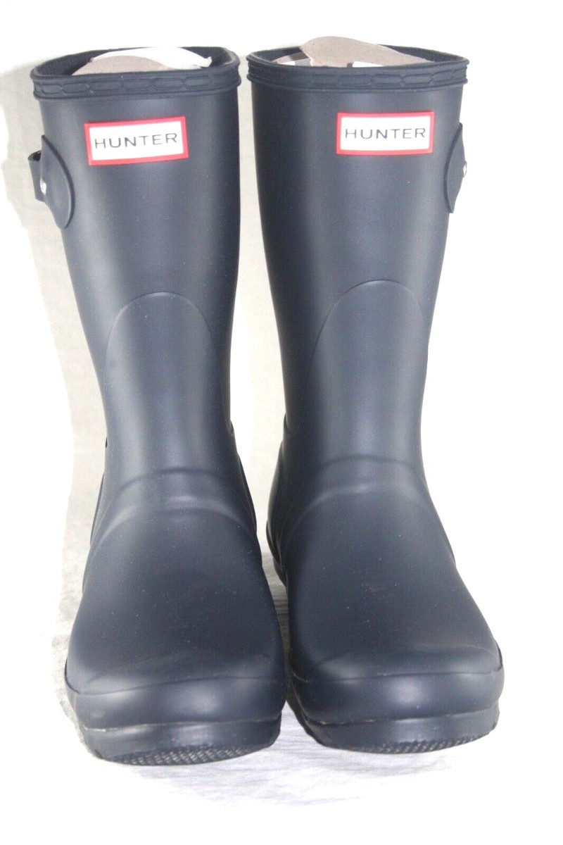 Hunter Women's Original Short Rain Boots: Navy Waterproof Rain