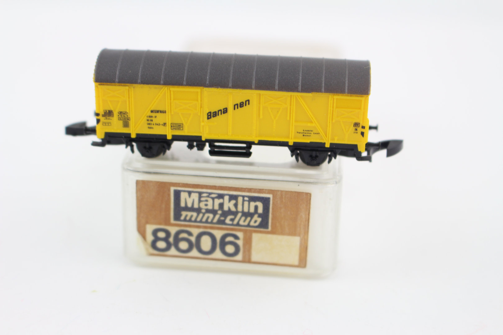 8606 Refrigerator Wagon Banana Cart P Märklin Mini Club Z Gauge Boxed