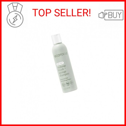 EcoTools Makeup Brush + Sponge Shampoo, Remove Makeup & Impurities From Brushes,