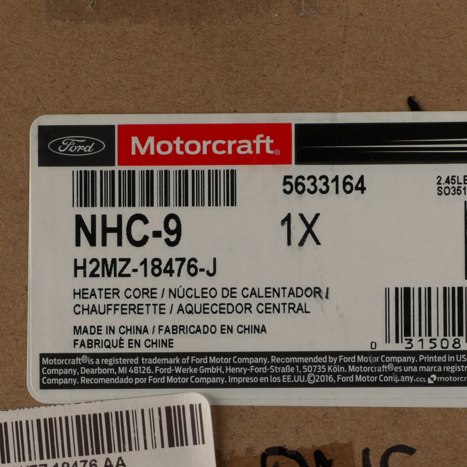 NEW OEM Ford 19892011 Crown Victoria Town Car Heater Core Assy YW7Z