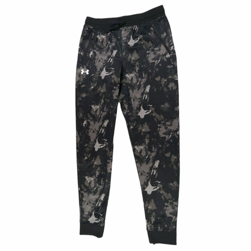 Under Armour Boys Pants Black Gray Size XL Pennant Pant Joggers Camo Loose Fit