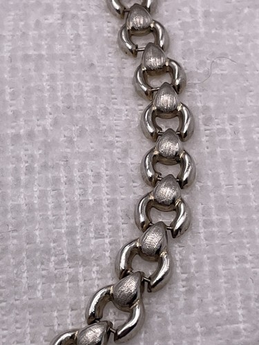 STARGOLD Sterling Silver Polished And Matte Finished Link 925 Bracelet 7 Inch - Picture 4 of 7