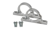 2.00 50mm Fuel Filter Mounting Brackets 6061-t6 Sold As Pair Clear Anodize