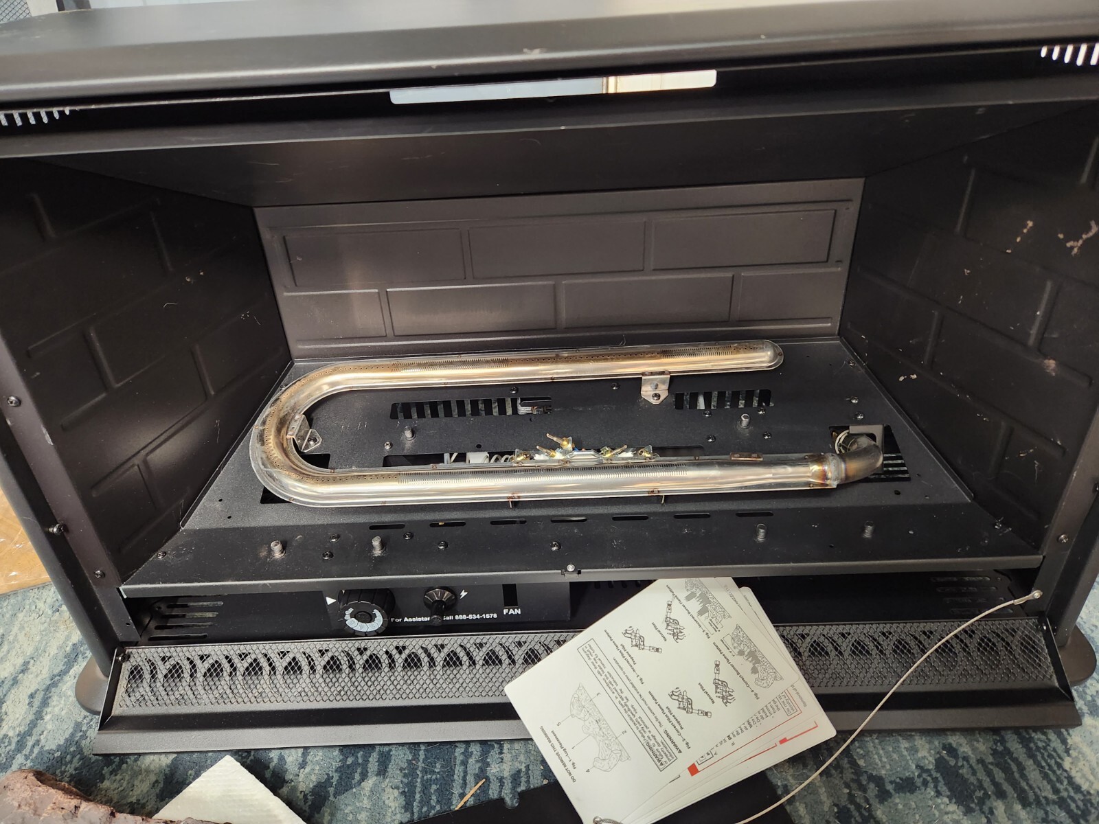 allen + roth 1000-sq ft Dual-Burner Vent-free Freestanding (read  description) | eBay