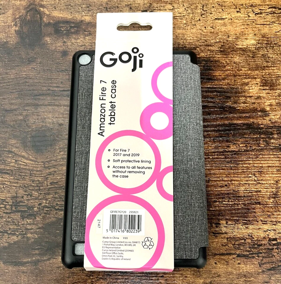 GOJI GFIRE7GY20 7" Amazon Fire 7 Smart Cover Trifold - Grey - Image 2 of 4