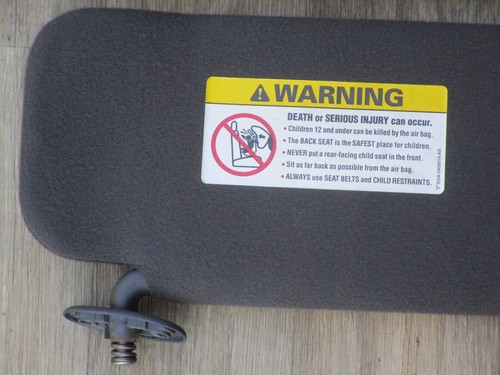 99-04 MUSTANG GT MIDNIGHT BLACK SUN VISORS OEM 02B - Picture 8 of 23