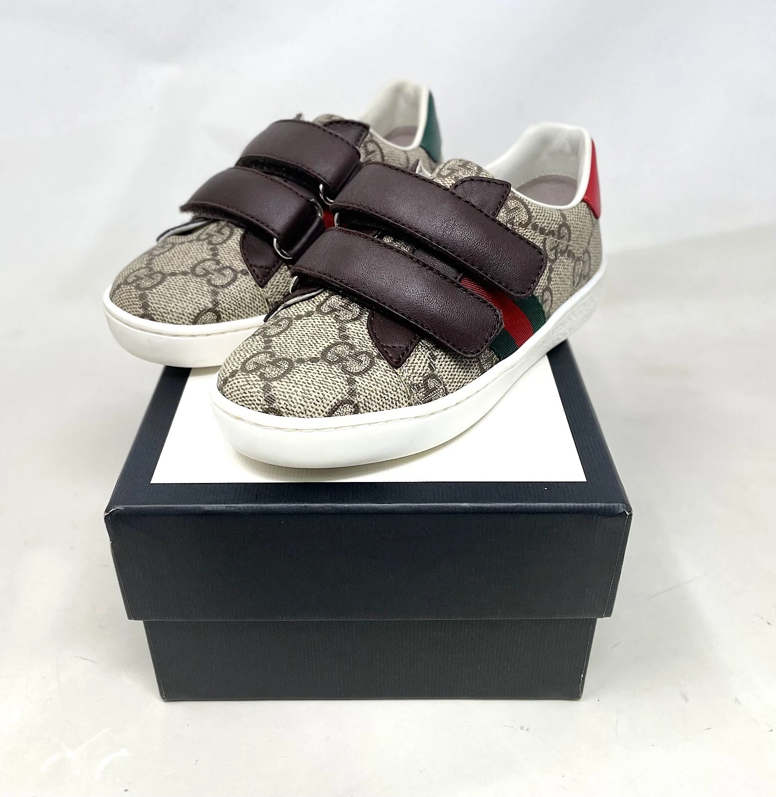 Gucci 463088 Ace GG Supreme Toddler taille 25 avec boite et dust bag
