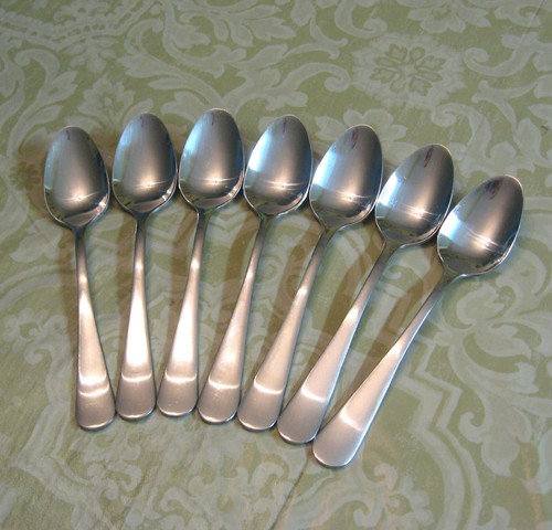 Lot of 7 Godinger ATOL Stainless 6 1/2 Teaspoons - Picture 2 of 3