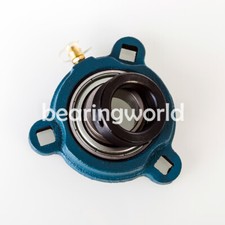 SATRD206-18G New 1-1/8" Eccentric Locking Bearing with 3 Bolt Ductile Flange