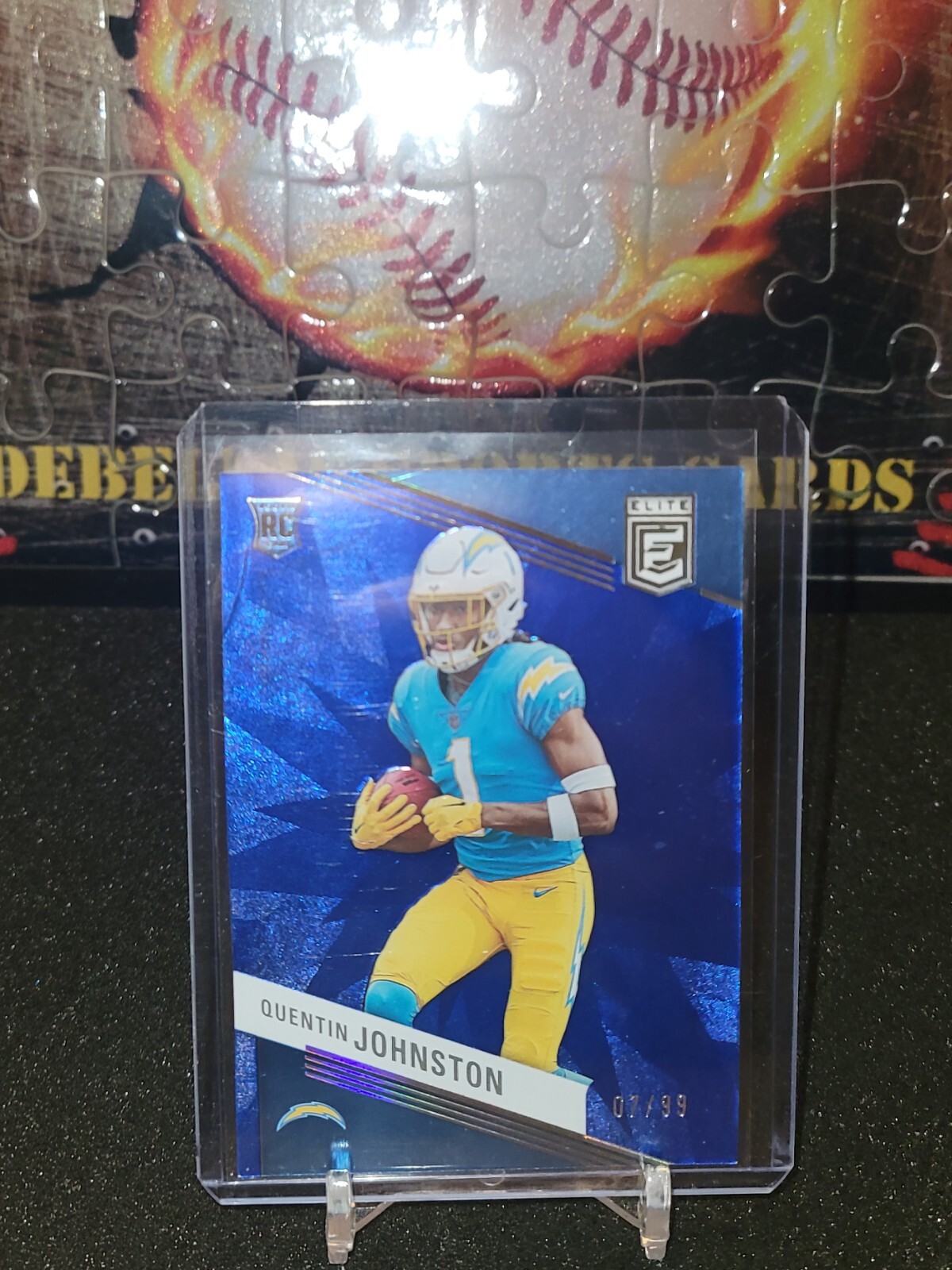 2023 Donruss Elite Quentin Johnston /99 Blue Rookie Chargers #176
