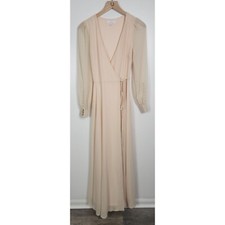 Lulus Women's Sz. XS My Whole Heart Blush Long Sleeve Wrap Dress
