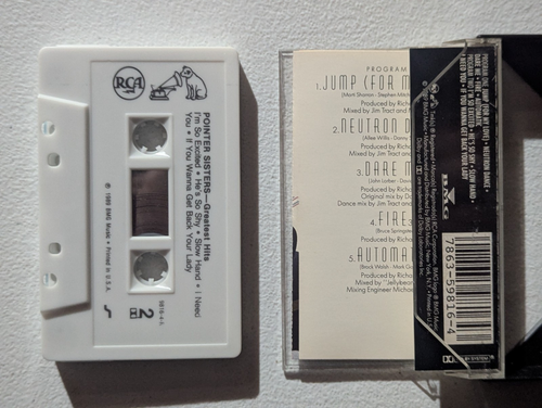 POINTER SISTERS Cassette Tape Lot: Black & White, Break Out, Greatest Hits - Picture 7 of 7
