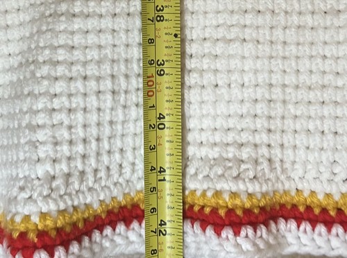 Vintage Winnie Puuh Winter Strick Überwurf Decke 35" x 42" - Bild 5 von 5