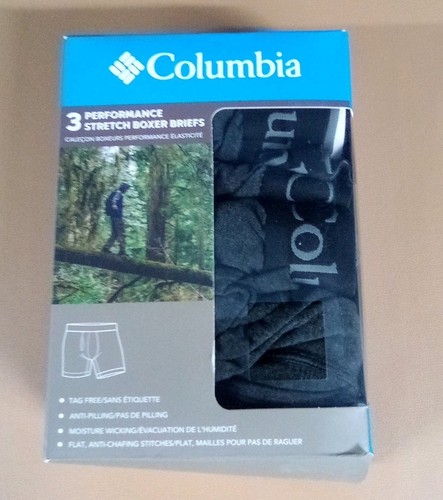 Columbia Performance Stretch Boxer Briefs 3 Pack Medium - Open Box