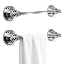 Extendable 17-28 Inch Suction Cup Towel Bar - Bath Shower Towel Holder
