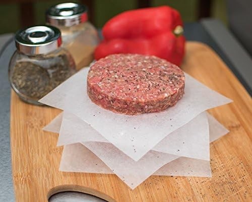 Hamburger Patty Paper Sheets, Wax Squares 250 pcs 6" x x 6", White 