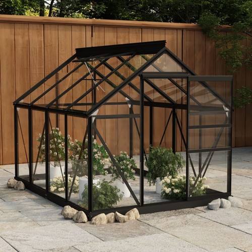 Gewächshaus Tomatenge wächshaus Alu Glas Treibhaus Pflanzenhaus Glashaus 1-3.95m - Bild 6 von 49