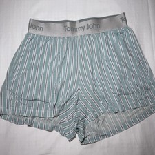 Tommy John Second Skin Luxe Rib Sleep Shorts Womens XSmall Striped Elastic Waist