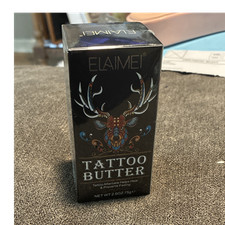 Elaimei crema post-cura al burro per tatuaggi 2,6 oz 75 g cura del tatuaggio
