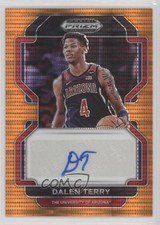 2022 Panini Prizm Draft Picks Orange Pulsar 29/49 Dalen Terry #DP-DTE Auto 1a07