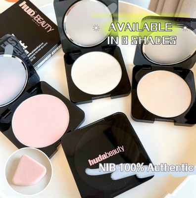 HUDA BEAUTY Easy Bake Airbrush Matte Pressed Setting Powder,8 SHADES,0.29oz/8.5g