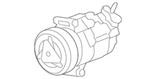 Genuine gm Air Conditioning Compressor and Clutch Assembly 22853050