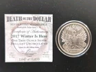 2017 1 oz .999 Silver Shield "Winter Is Here" Coa/Capsule 6853