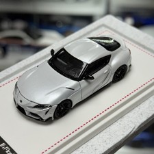 1:64 Supra A90 White Diecast Open Hood Model Car Display Hobby Gift