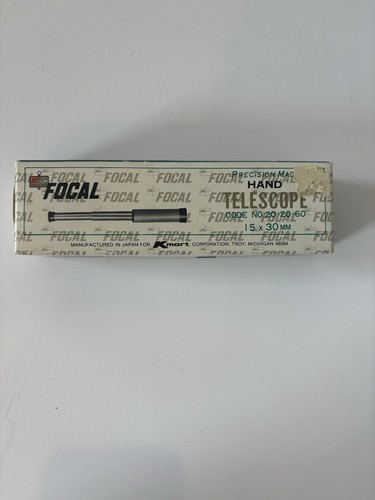 Vtg Kmart FOCAL Zoom Hand Telescope 15x30mm ORIG BOX Instructions Japan