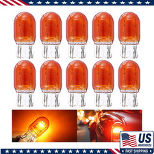 10 Pcs 74437444na Amber Led Braketailturn Signal Bulbs T20 W215w 12v 10 Pcs 74437444na Amber Led Braketailturn Signal Bulbs T20 W215w 12v