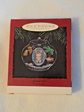 Vintage "Special Cat" Photo Holder Hallmark Keepsake Ornament -1994-In Box