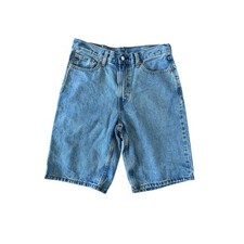 Levis 469 Loose Fit Denim Shorts Medium Wash Blue W30 L12