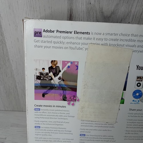 ADOBE PREMIERE ELEMENTS 7 SOFTWARE - NEW IN BOX RARE RETRO SOFTWARE - Picture 5 of 12