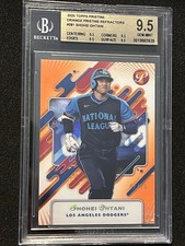 🔥🔥⚾️2025 TOPPS PRISTINE ORANGE REFRACTOR SHOHEI OHTANI /25 GRADED 9.5 🤩🤩🤩