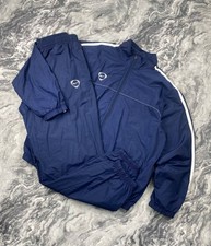 Vintage Nike 00s Tracksuit Jacket And Pants Swoosh Y2K Men Size XL Blue