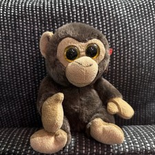 Ty Classic BANANAS the Monkey " GOLD EYES RARE Plush Stuffed Animal Toy