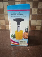 Stainless Steel Pineapple Corer Slicer Peeler for Diced Fruit Rings All in One