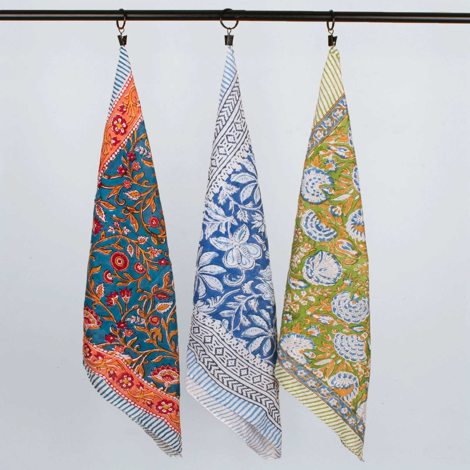 Set Of 3 Handmade Block Printed Cotton Square Scarf Bandana Travel Outdoor Beach
Opens in a new wind