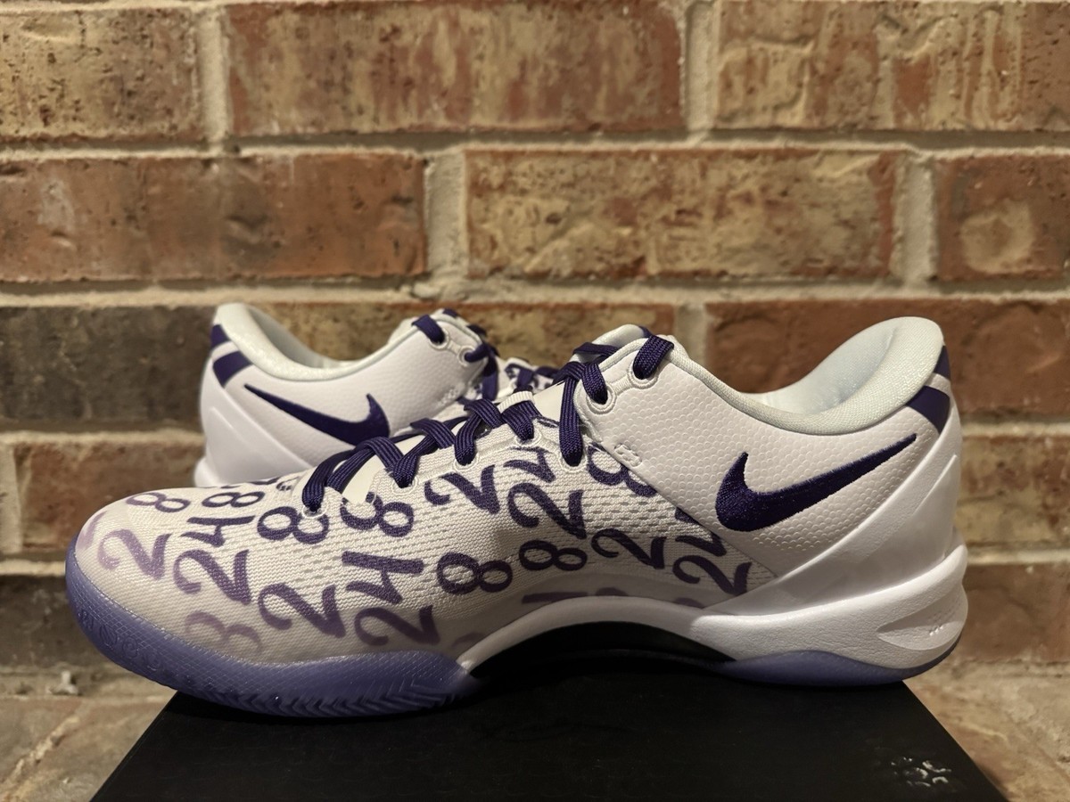 New 9.5 Nike Kobe 8 VIII Protro Numbers Basketball Court Purple
