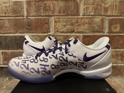 New 9.5 Nike Kobe 8 VIII Protro Numbers Basketball Court Purple