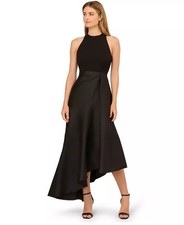 Adrianna Papell Women's Halter Neck Sleeveless Gown Sz4 $199 (318)